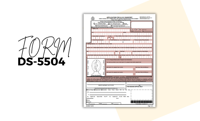 Printable DS-5504 Passport Form